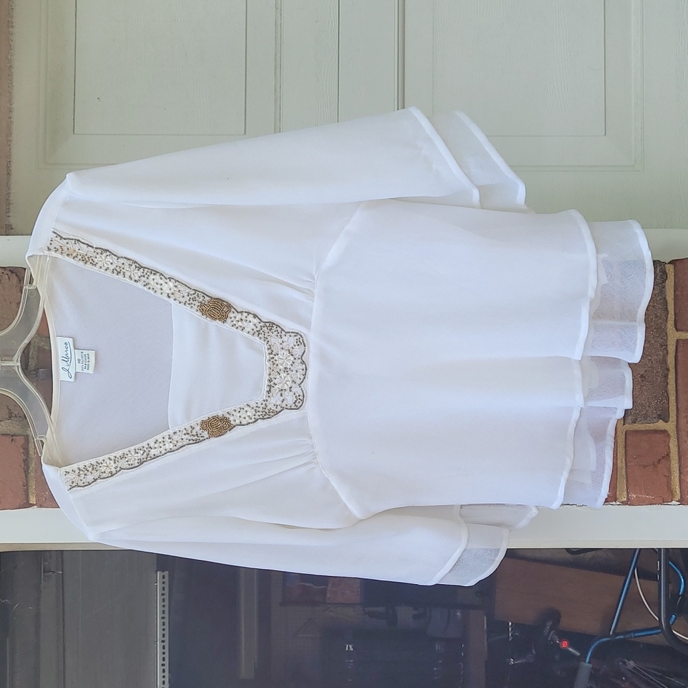 Off white J. Marco blouse